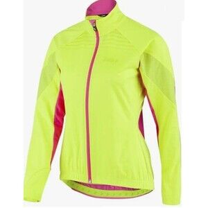 Garneau Womens Cycling Glaze RTR Jacket Small Pink and Yellow